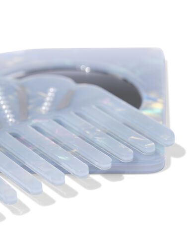 brosse &agrave; cheveux avec miroir 8x7,3cm coquille - 60101114 - HEMA