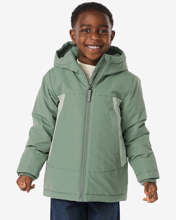 manteau enfant multicolore vert vert - 30743819GREEN - HEMA