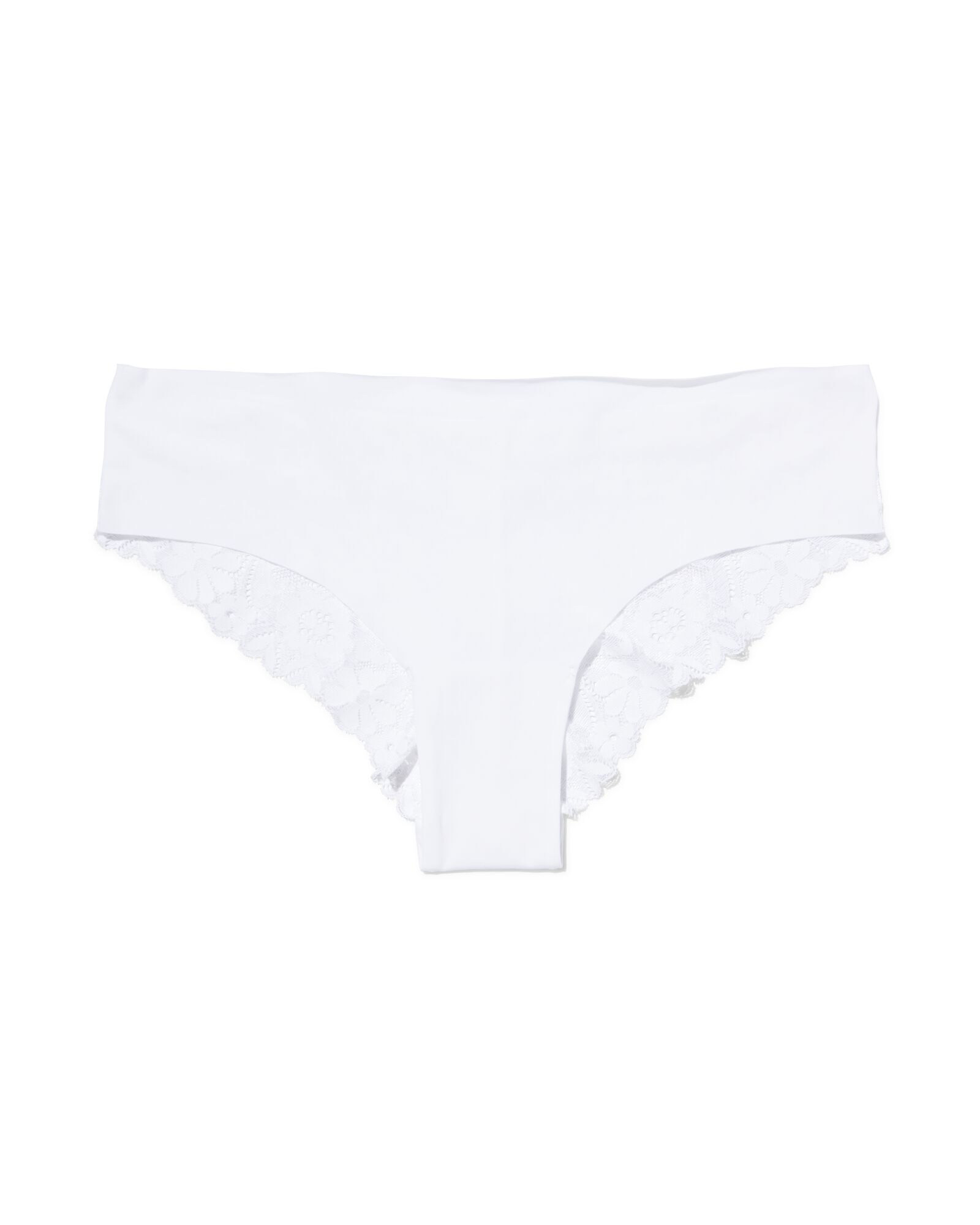 Damen-Brazilian, Mikrofaser, Spitze weiß weiß - 19620124WHITE - HEMA