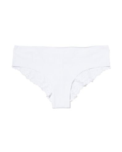 Damen-Brazilian, Mikrofaser, Spitze weiß weiß - 19620124WHITE - HEMA