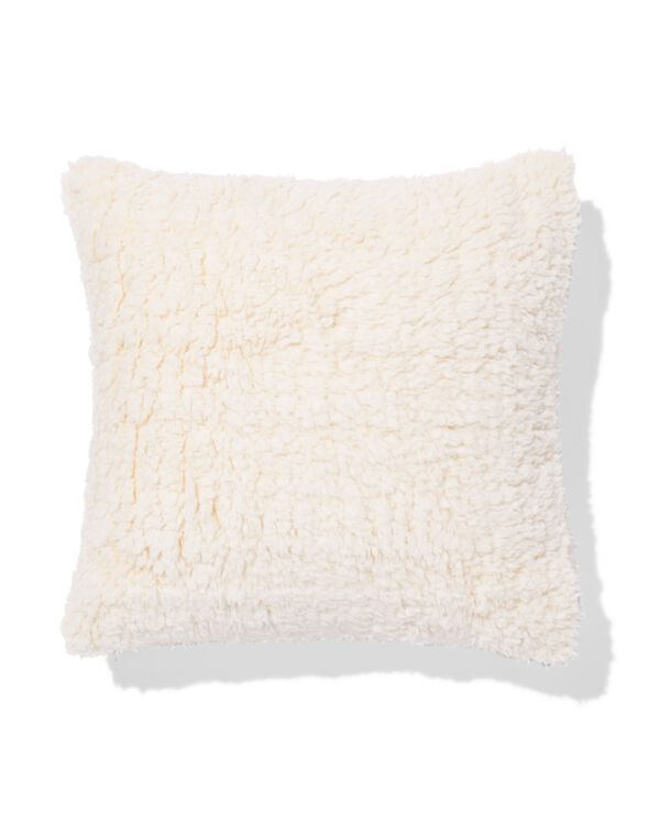 housse de coussin 40x40cm nounours blanc - 7325165 - HEMA
