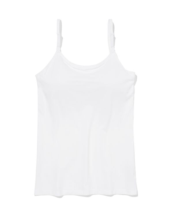 Stillhemd mit integrierten Cups wei&szlig; wei&szlig; - 21500687WHITE - HEMA