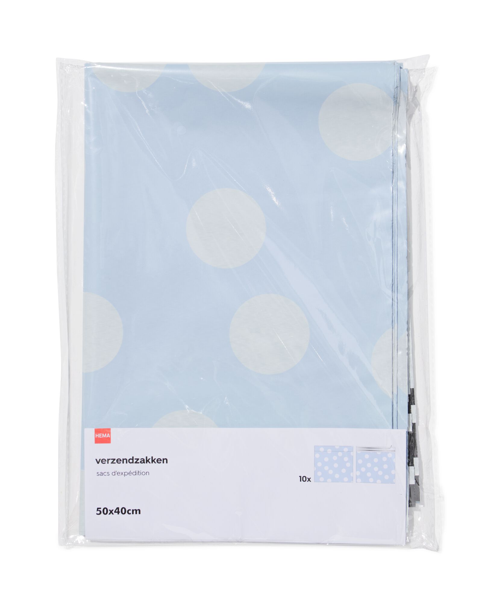 sacs d'exp&eacute;dition 50 x 40 cm &agrave; pois - lot de 10 - 14100153 - HEMA