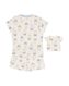 pyjacourt enfant miffy coton stretch avec t-shirt de nuit poupée blanc cassé 122/128 - 23080283 - HEMA