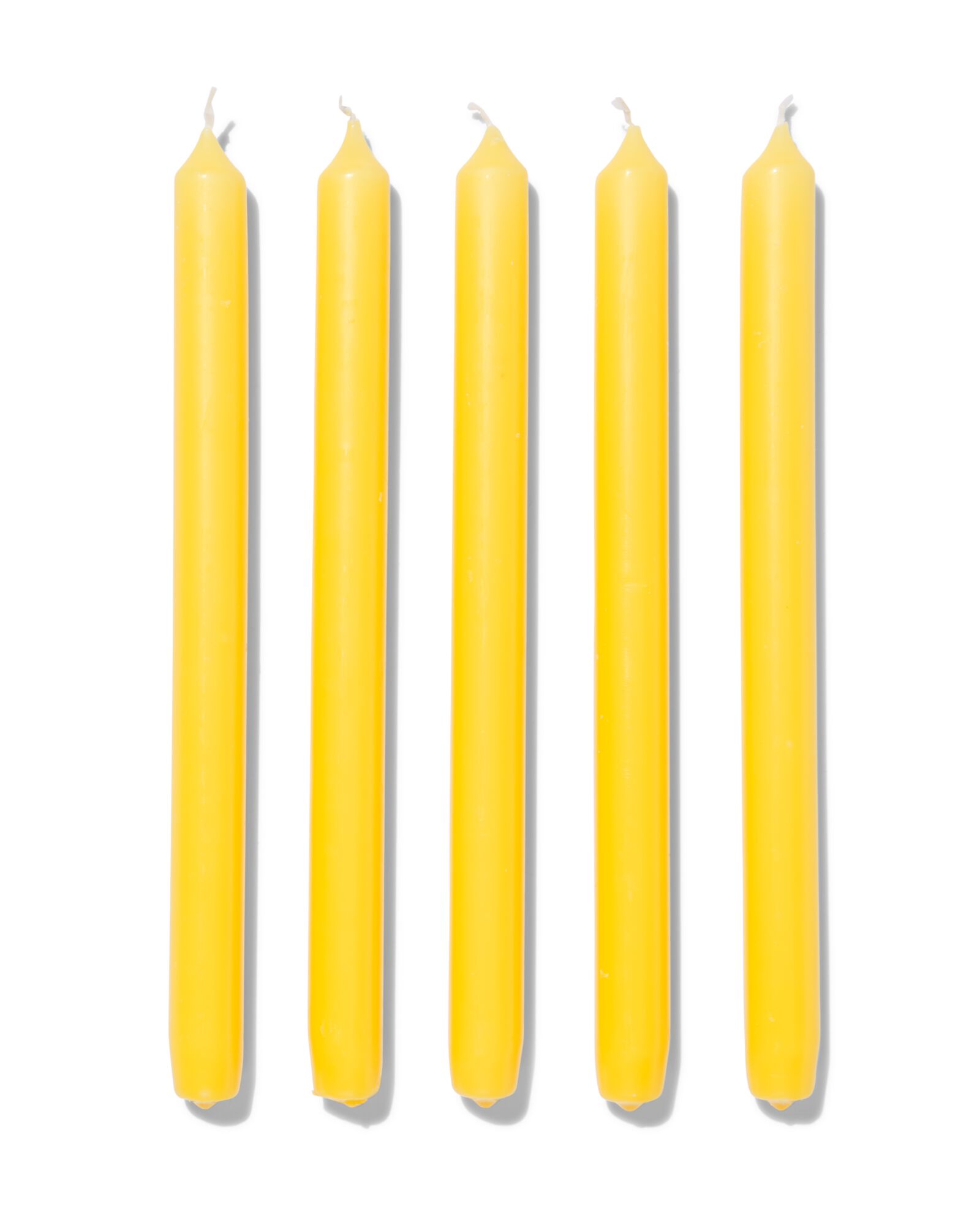 12er-Pack lange Haushaltskerzen, &Oslash; 2.2 x 29 cm, gelb gelb 2,2 x 29 - 13502791 - HEMA