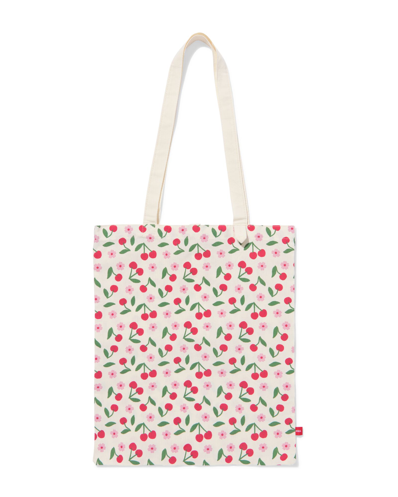 canvas tas 42x36cm oprolbaar flora - 61104521 - HEMA