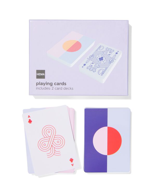 2 jeux de cartes à jouer minimalistes - 61160238 - HEMA