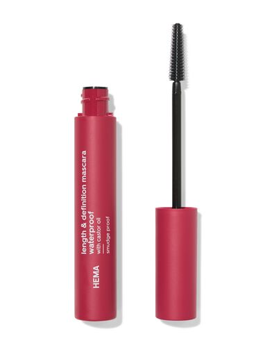 mascara haute d&eacute;finition et longueur waterproof noir - 11210375 - HEMA