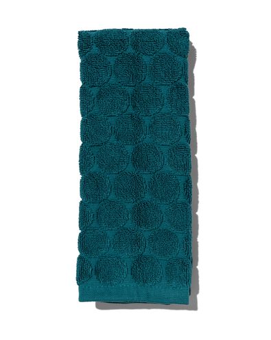 serviette de bain de qualité épaisse vert foncé petite serviette - 5220010 - HEMA