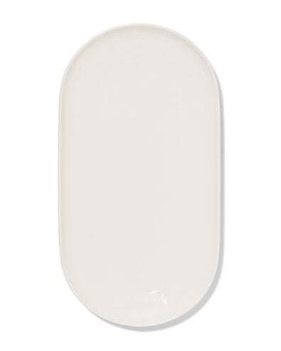 plat de service 16 x 30 x 2cm Knap new bone china blanc - 9650321 - HEMA