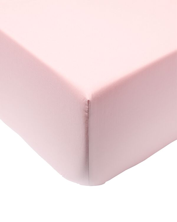 drap-housse 80x200cm coton doux rose p&acirc;le - 5160035 - HEMA