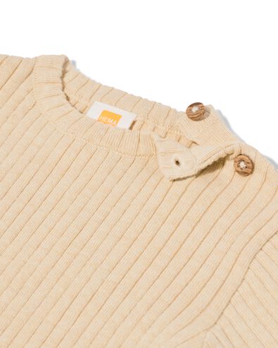 pull c&ocirc;tel&eacute; nouveau-n&eacute; sable sable - 33436520SAND - HEMA