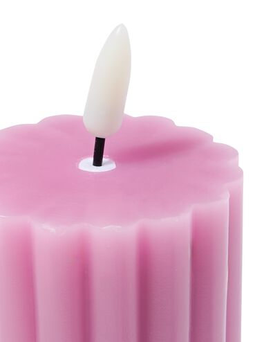 bougie forme led ⌀6,2x15cm diabolo rose - 13550133 - HEMA