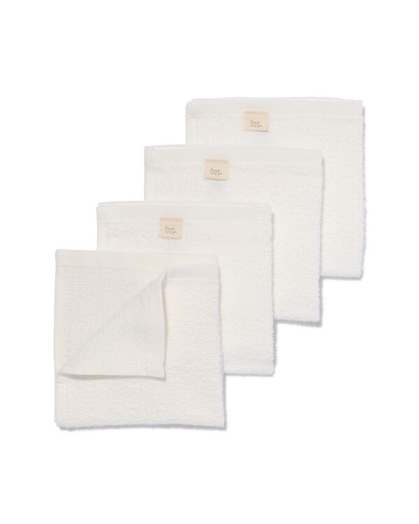 4 bavoirs 30x30 coton - 33359220 - HEMA