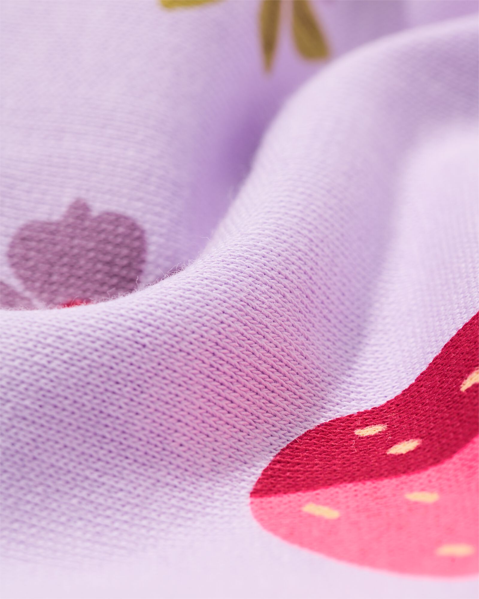 kinderkledingset comfy fit jersey fruit paars paars - 30849455PURPLE - HEMA