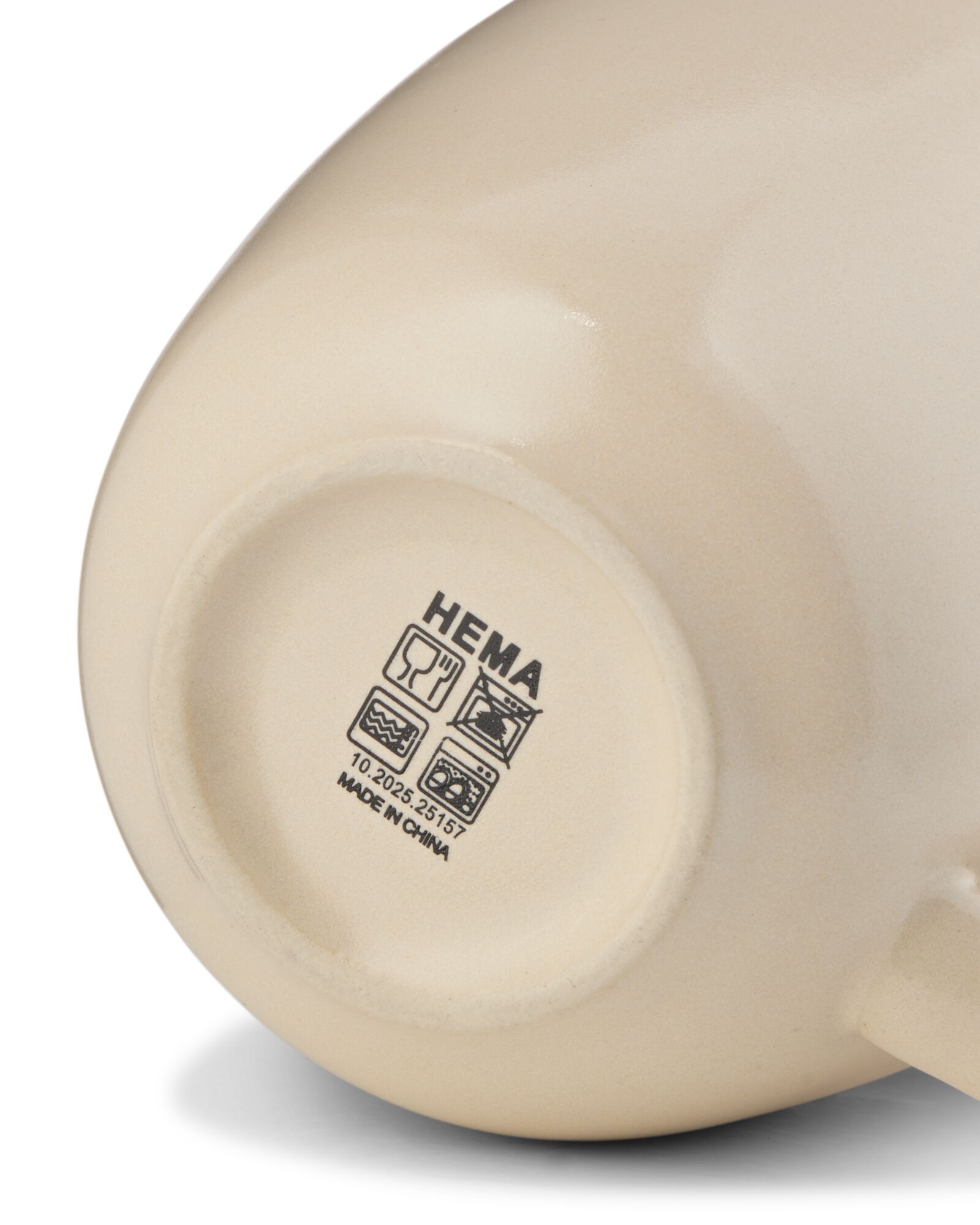 mug &agrave; caf&eacute; 185 ml PUUR &eacute;mail r&eacute;actif blanc cass&eacute; - 80660315 - HEMA