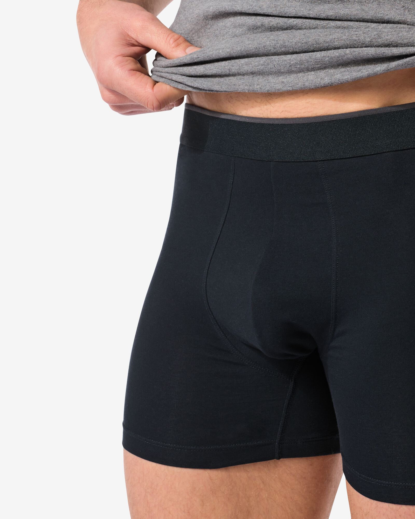 boxers homme perfect comfort - lot de 2 noir noir - 19190370BLACK - HEMA
