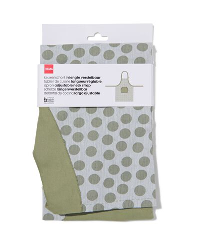 tablier de cuisine &agrave; pois chambray coton - 5400142 - HEMA