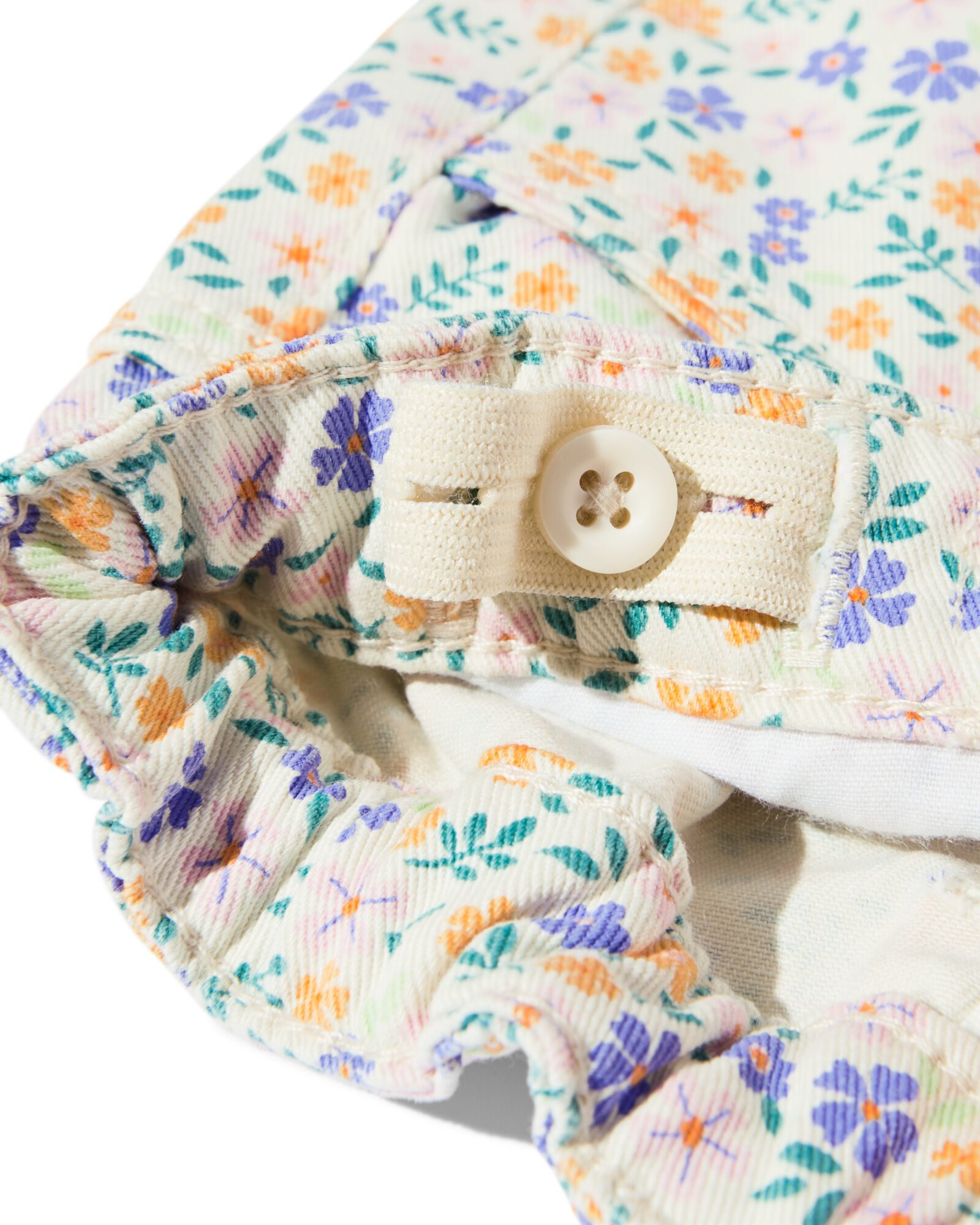 pantalon b&eacute;b&eacute; &agrave; fleurs &eacute;cru - 33078160ECRU - HEMA