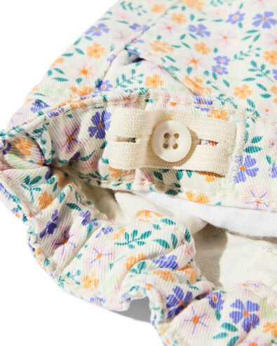 pantalon b&eacute;b&eacute; &agrave; fleurs &eacute;cru - 33078160ECRU - HEMA