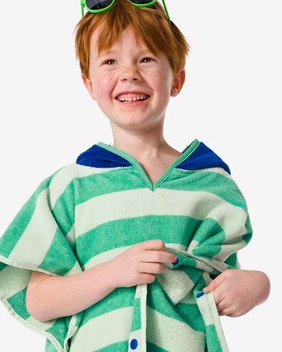 Strandponcho f&uuml;r Kinder 68x78 cm gestreift - 5290110 - HEMA