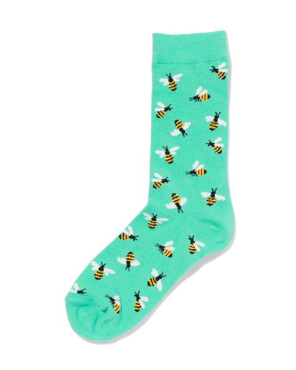 Socken, mit Baumwolle, Just bee yourself grün grün - 4141130GREEN - HEMA