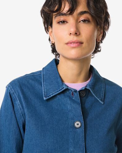 damesjack Eveline denim middenblauw middenblauw - 36205380MIDBLUE - HEMA