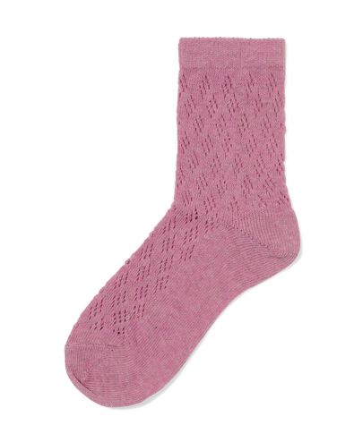 chaussettes pour femmes ajourées violet clair violet clair - 4280730LIGHTPURPLE - HEMA