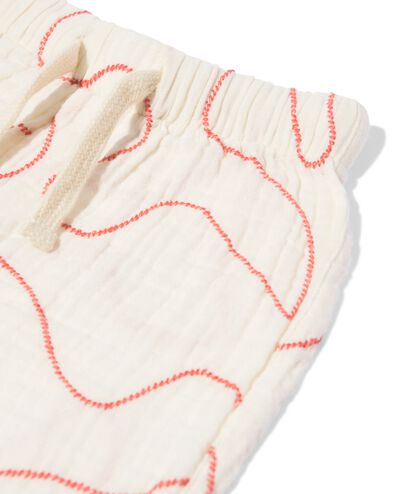 babykledingset mousseline swirl ecru ecru - 33186070ECRU - HEMA