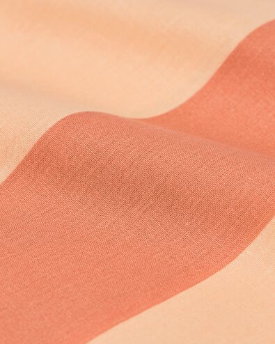 Bettbezug 200 &times; 200/220 cm weiche Baumwolle Streifen Pfirsich - 5750150 - HEMA