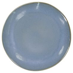 assiette plate - 26 cm - Porto - émail réactif - bleu - 9602021 - HEMA