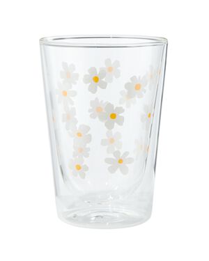 doppelwandiges Glas, Blumen, 350 ml - 61150448 - HEMA