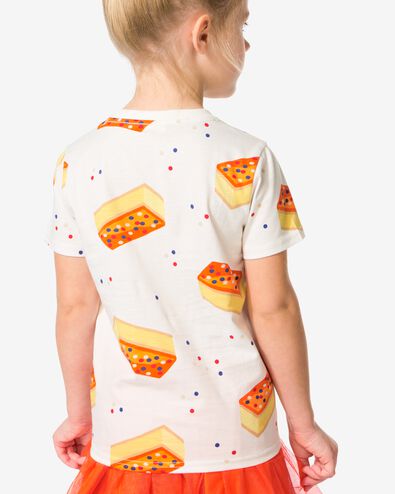 kinder T-shirt tompouce gebroken wit gebroken wit - 30812470OFFWHITE - HEMA