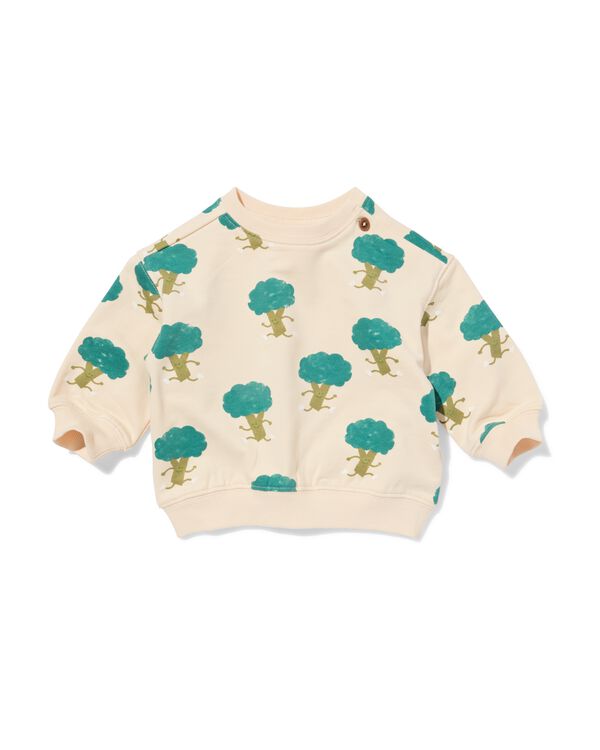 babysweater broccoli ecru ecru - 33182170ECRU - HEMA