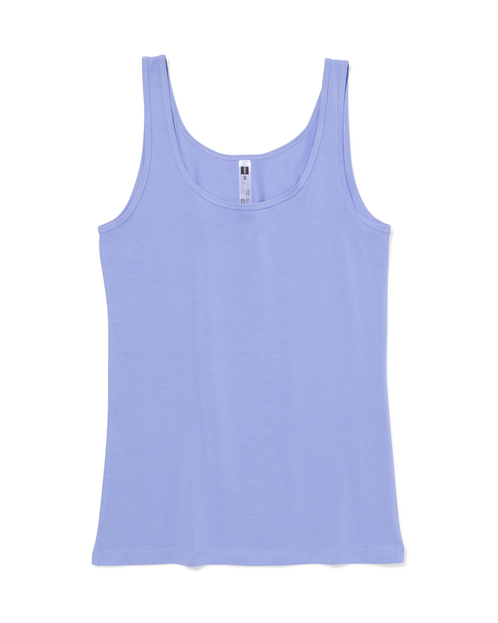 Damenunterhemd aus Baumwolle blau - 19650585BLUE - HEMA