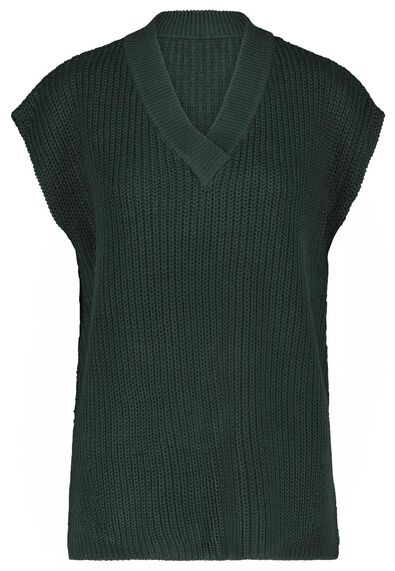 Damen-Pullunder, gestrickt dunkelgrün - 1000025301 - HEMA