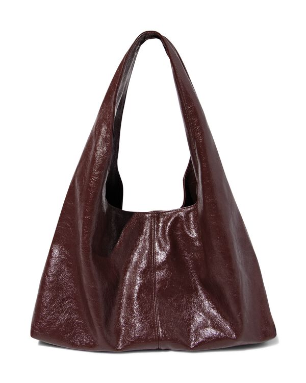 schoudertas imitatieleer rood - 18750001 - HEMA