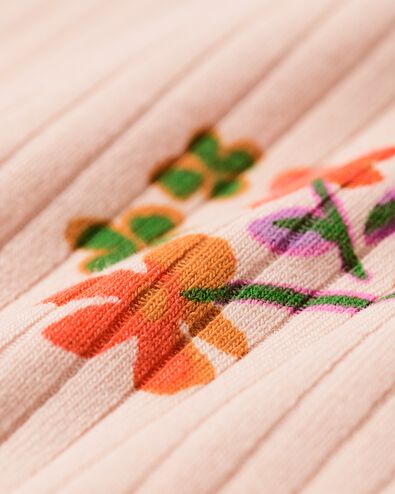 barboteuse &eacute;volutive nouveau-n&eacute; LENZING&trade; ECOVERO&trade; c&ocirc;tel&eacute;e fleurs rose p&acirc;le - 33429020LIGHTPINK - HEMA