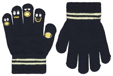 kinder handschoenen gebreid donkerblauw - 1000025589 - HEMA