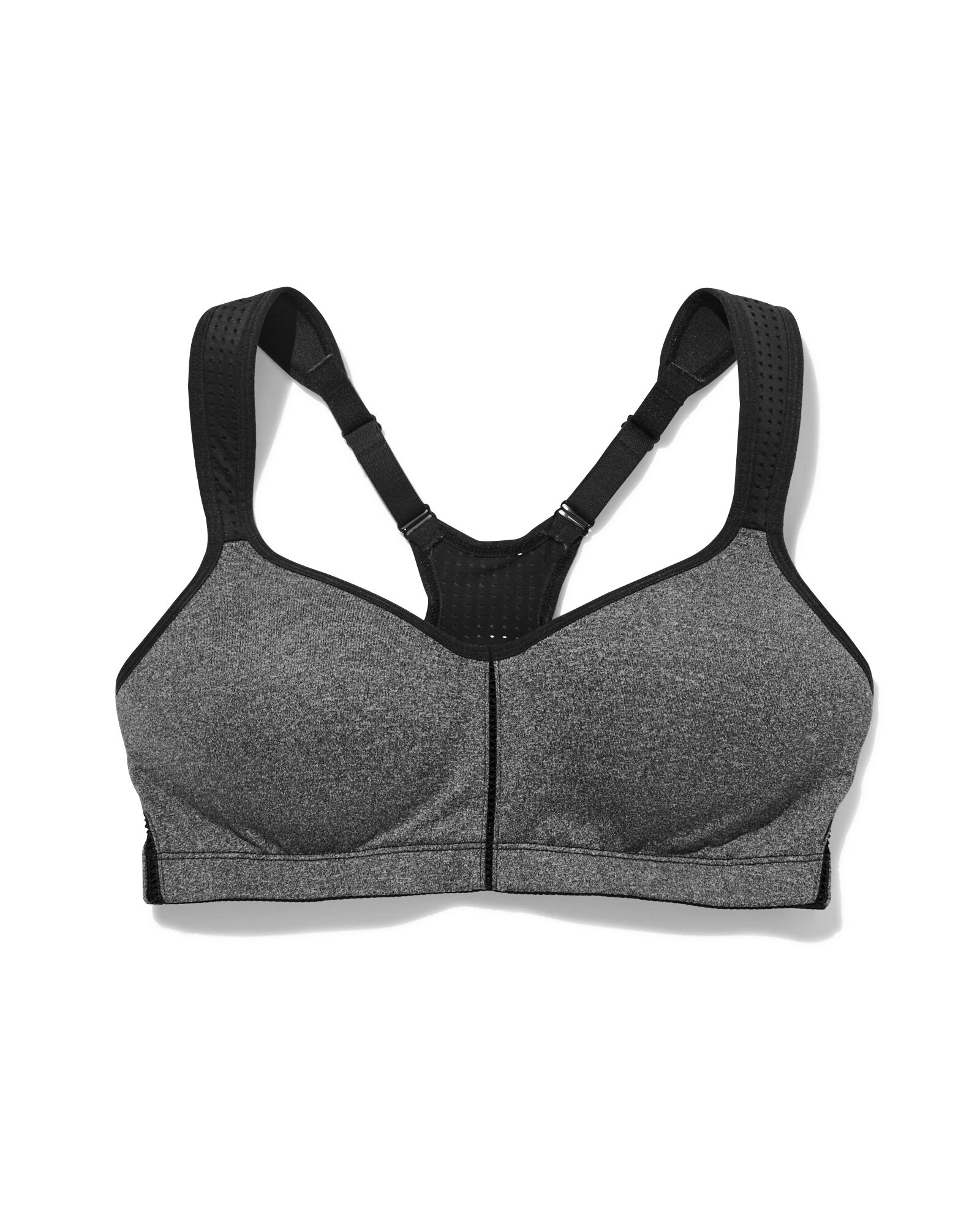 soutien-gorge de sport pr&eacute;form&eacute; support moyen gris chin&eacute; gris chin&eacute; - 1000018832 - HEMA