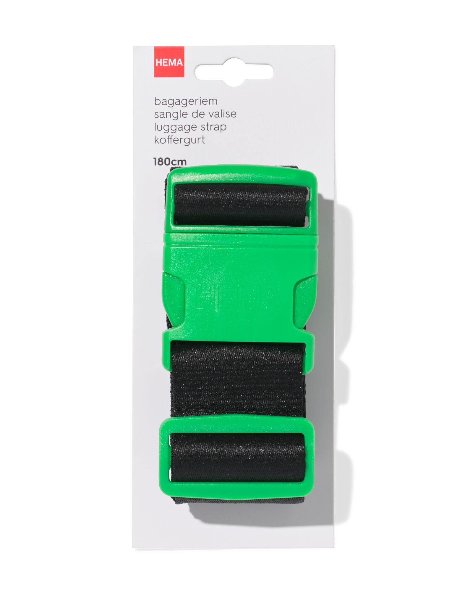 sangle &agrave; bagage 180x5cm noir - 18640045 - HEMA