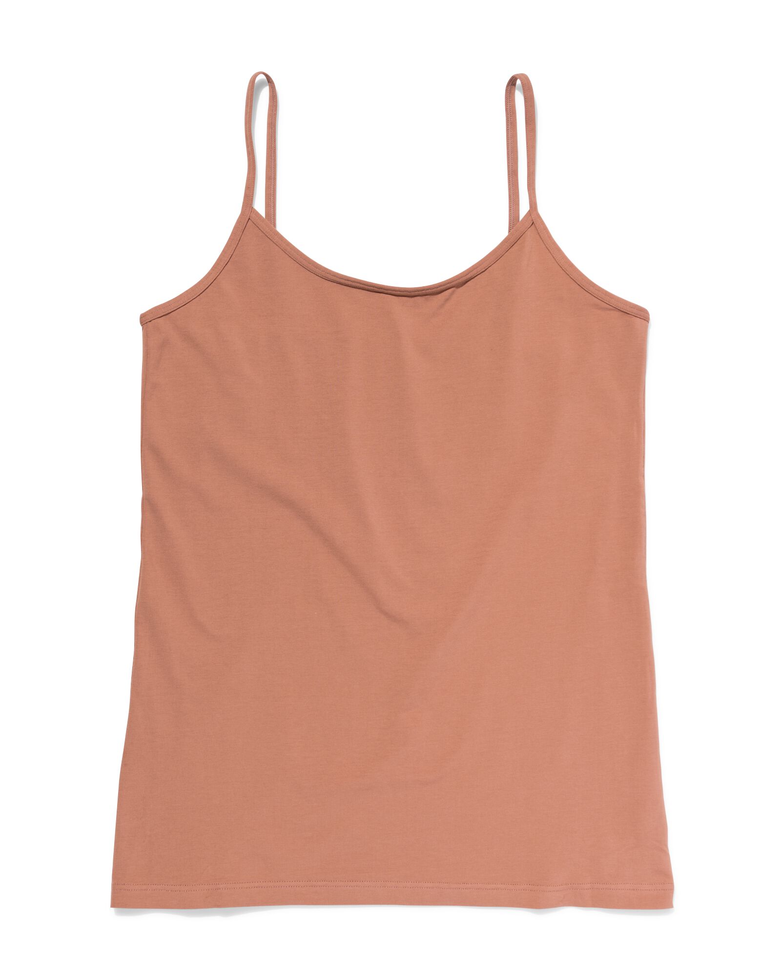 Damenhemd, Spaghettitr&auml;ger, perfekter Komfort, Baumwolle hellbraun hellbraun - 19631365LIGHTBROWN - HEMA