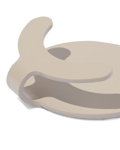 plakhaak smile rvs zand &Oslash;4.5 - 80330143 - HEMA