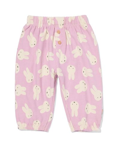 Miffy Newborn-Hose, bequeme Passform, Jersey violett - 33443620PURPLE - HEMA