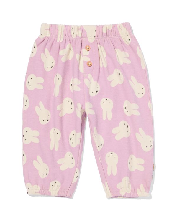 Miffy Newborn-Hose, bequeme Passform, Jersey violett - 33443620PURPLE - HEMA