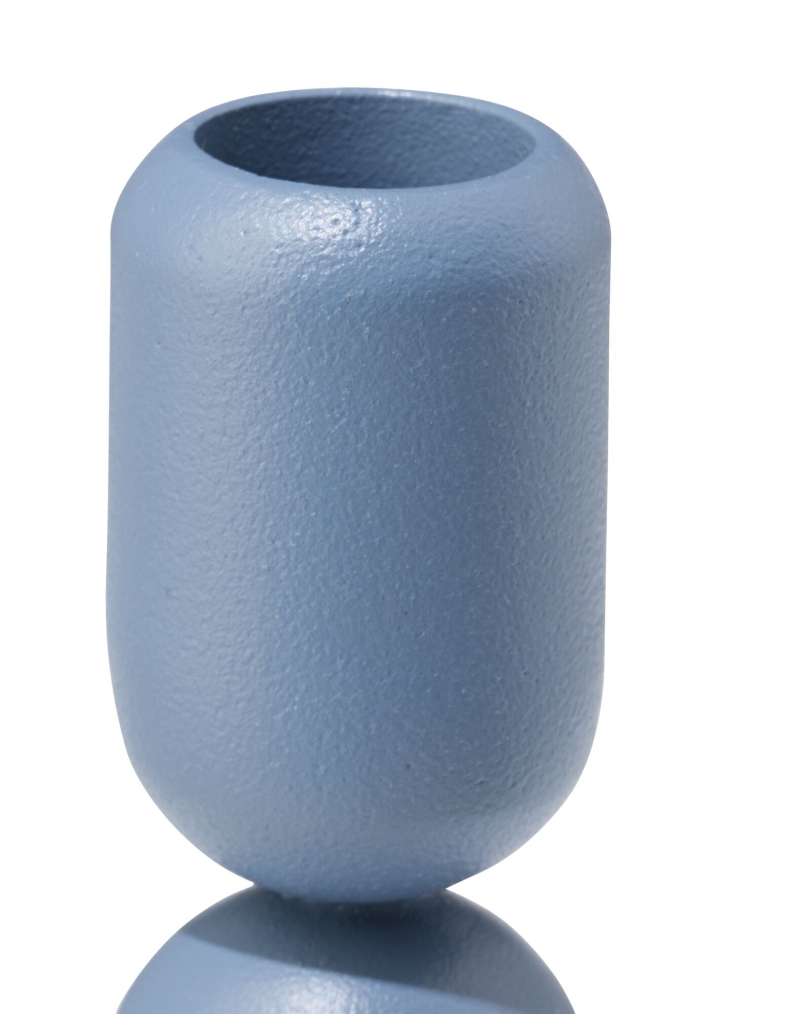 kandelaar 9.2x13.9cm metaal hoog grijs - 13325097 - HEMA