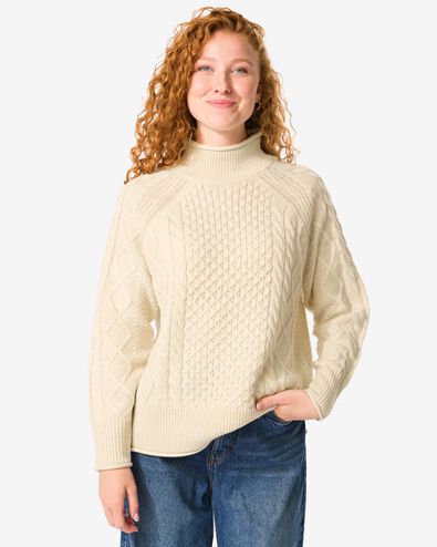 Damenpullover Zelda  eierschalenfarben eierschalenfarben - 36204480OFFWHITE - HEMA