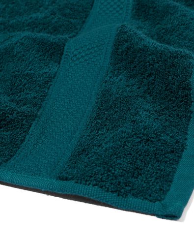 serviette de bain de qualité épaisse vert foncé serviette 50 x 100 - 5220013 - HEMA