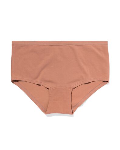 damesboxer perfect comfort katoen lichtbruin - 19661514LIGHTBROWN - HEMA