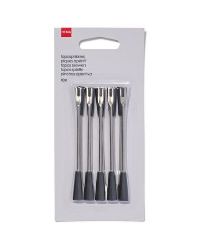 tapasprikkers rvs - 10 stuks - 80890014 - HEMA